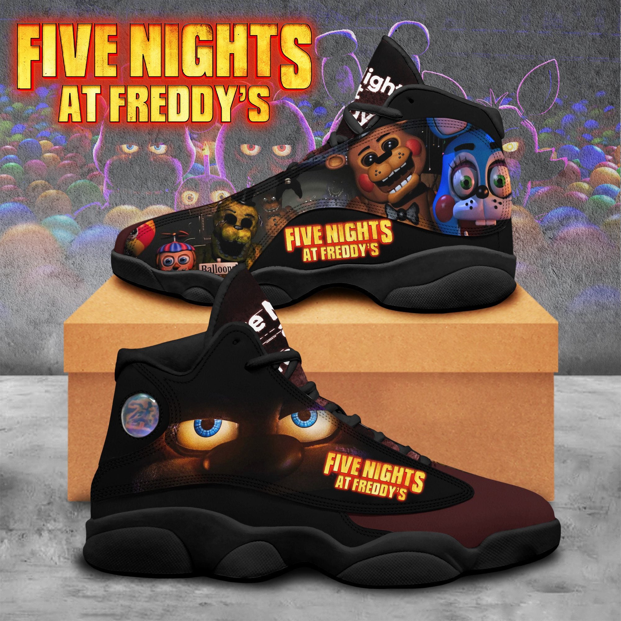 Five Nights at Freddyâ€™s JD13 Sneakers Shoes for Men & Women | Stylish Streetwear Shoes