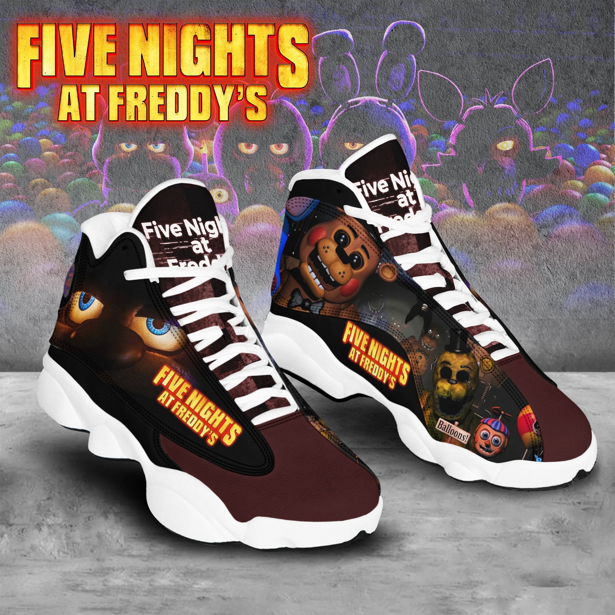 Five Nights at Freddy's JD13 Sneakers Shoes for Men & Women | Stylish Streetwear Shoes