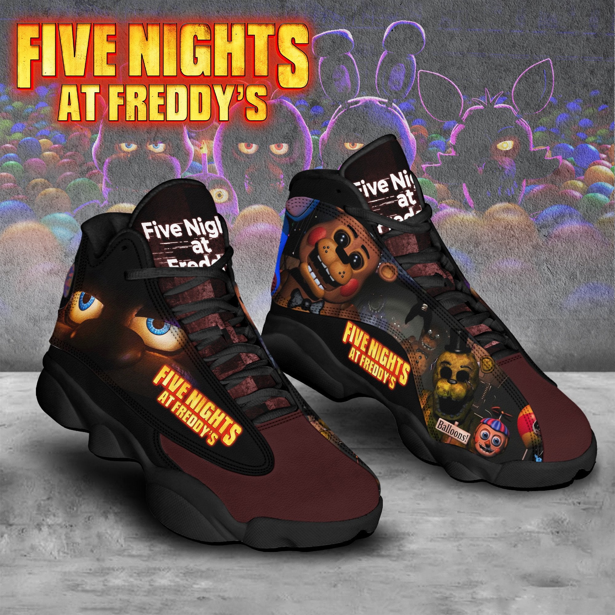 Five Nights at Freddy's JD13 Sneakers Shoes for Men & Women | Stylish Streetwear Shoes