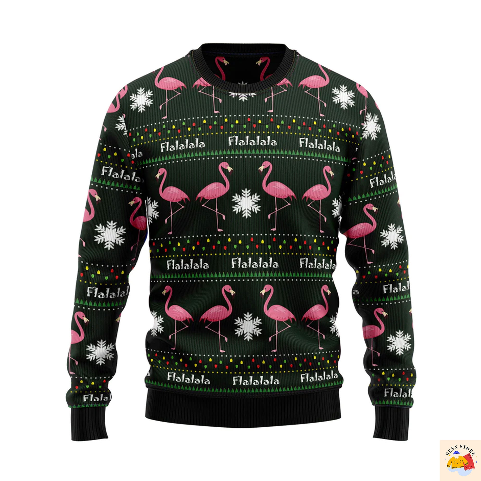 Flamingo Flalala Ugly Christmas Sweater