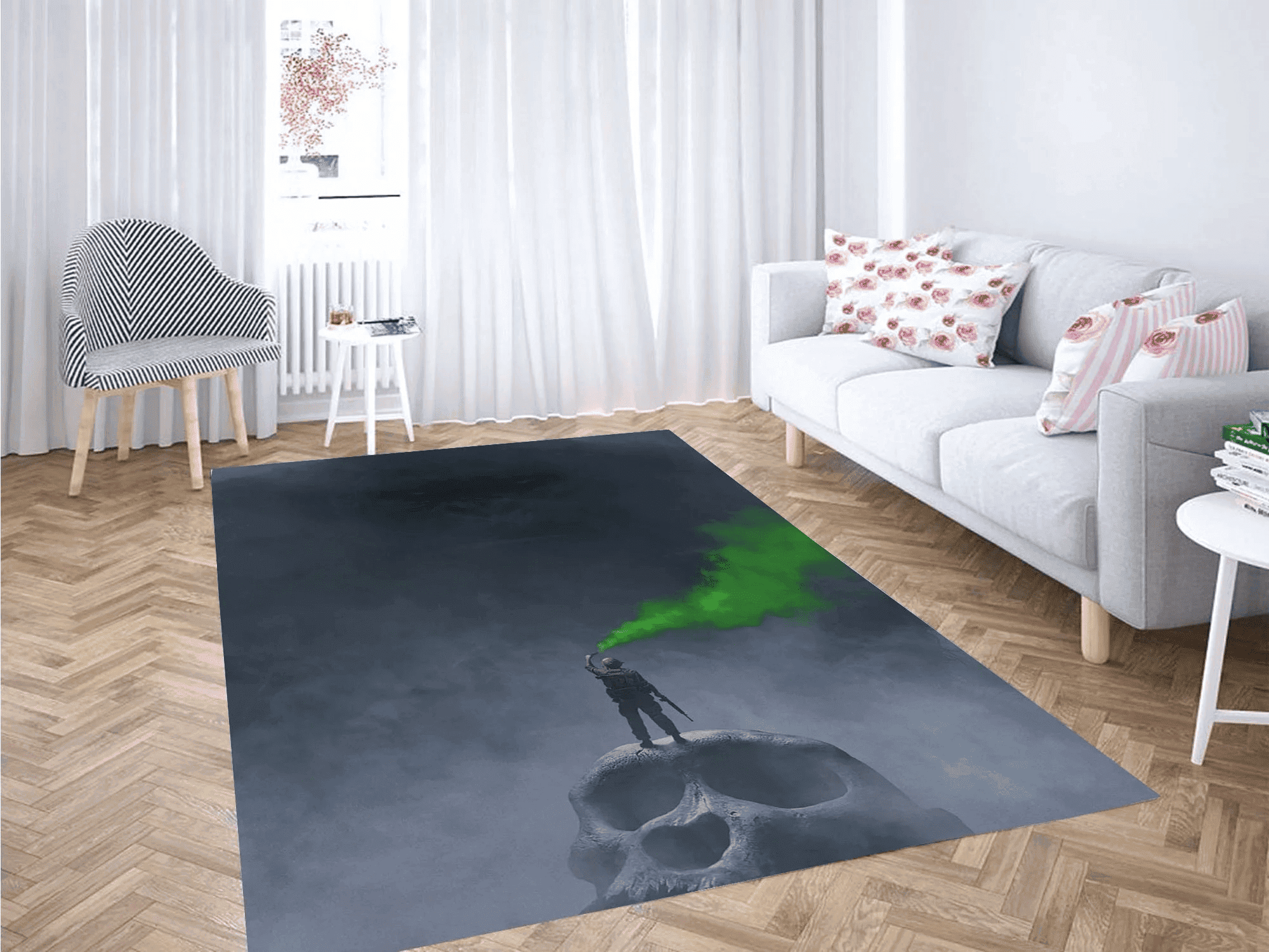 Flare Kong Skull Island 3D Rectangle Area Rug – Full Print Carpet For Living Room & Bedroom Home Decor