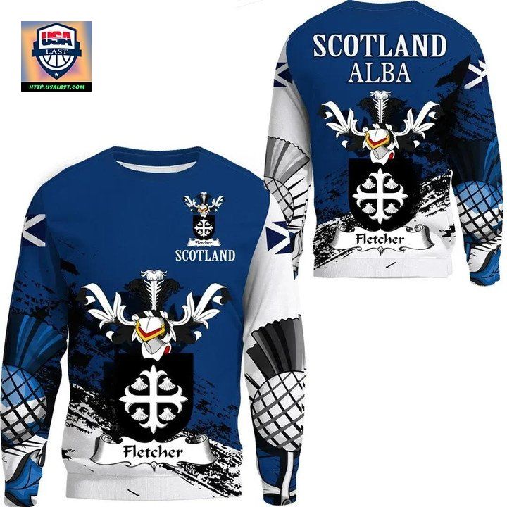 Fletcher Scottish Family Crest Scotland Special Sweater 