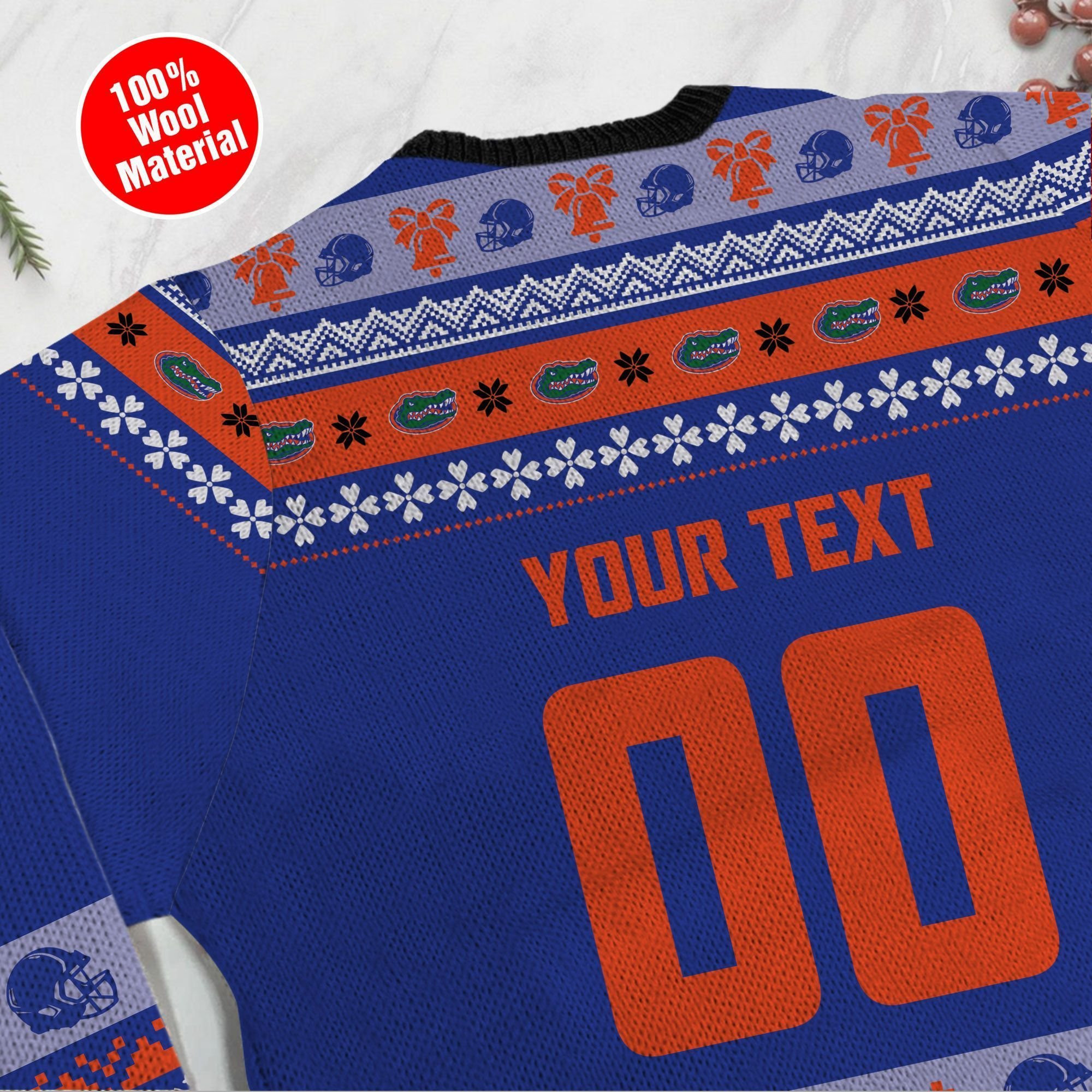 Florida Gators Custom Name & Number Personalized Ugly Christmas Sweater, Perfect Holiday Gift - Image 5