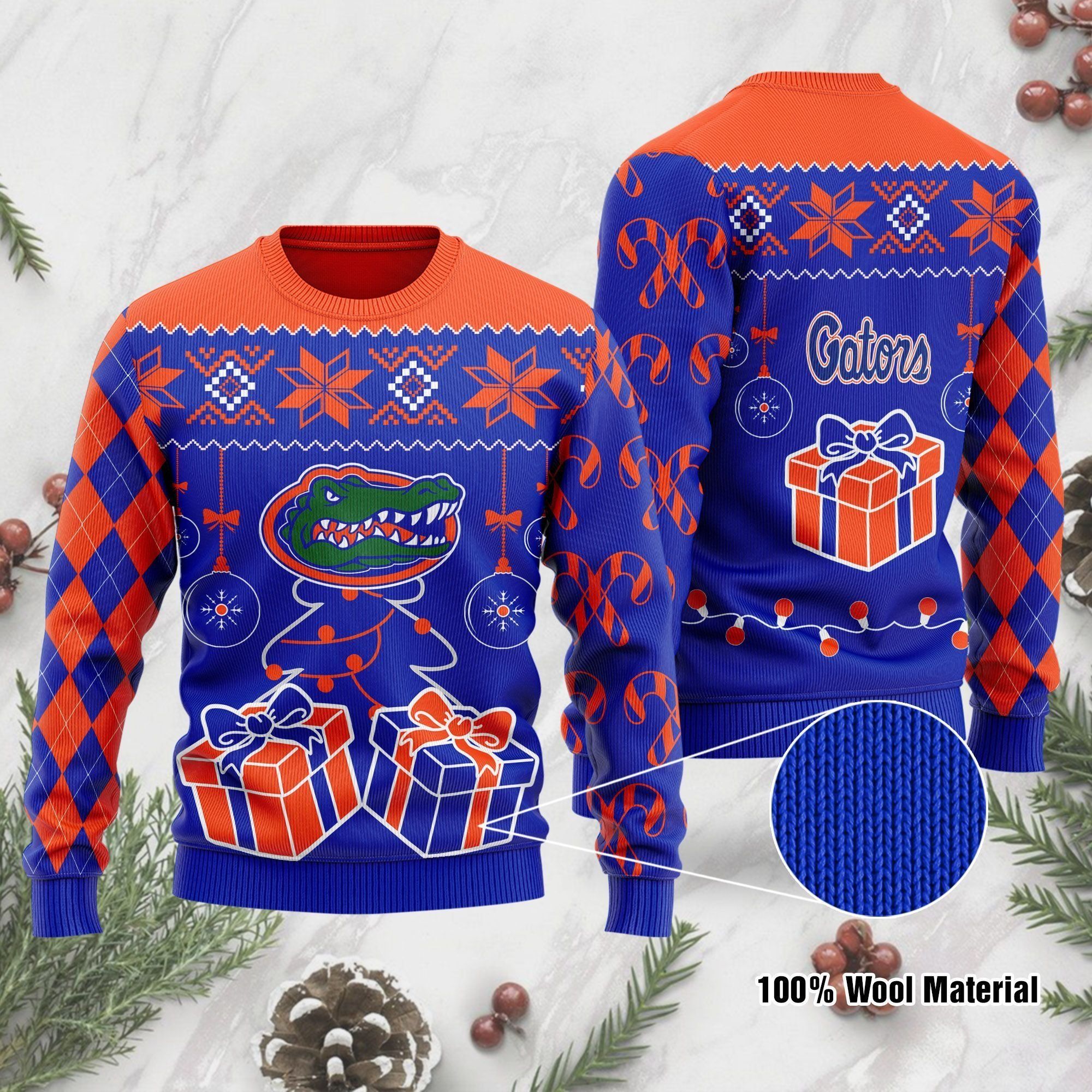 Florida Gators Funny Ugly Christmas Sweater Holiday Xmas Party Men Women Plus Size