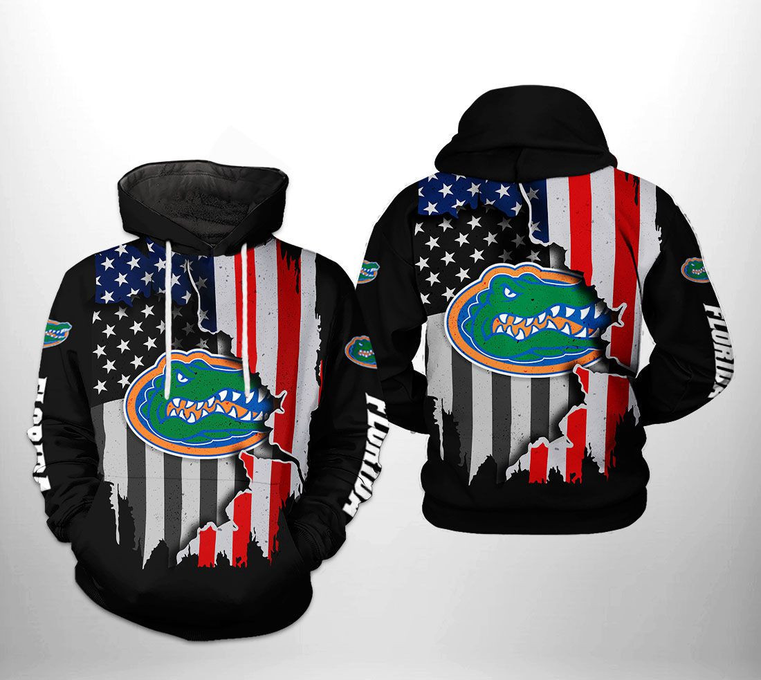 Florida Gators NCAA US Flag 3D All Over Print Hoodie & Zip Hoodie