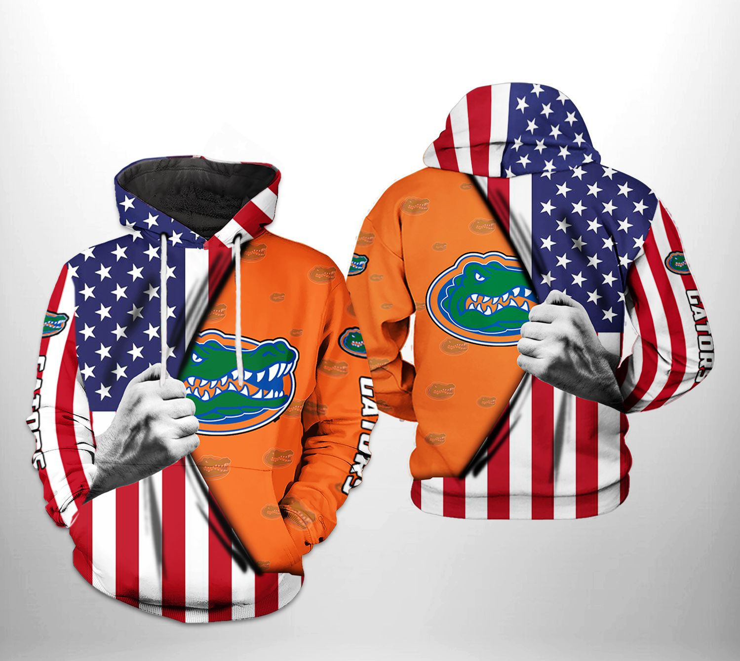 Florida Gators NCAA US FLag 3D All Over Print Hoodie & Zip Hoodie