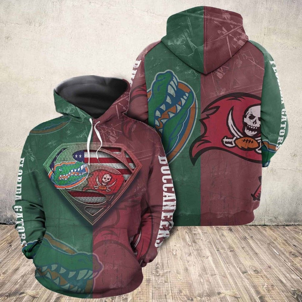 Florida Gators Vs Buccaneers 3D All Over Print Hoodie & Zip Hoodie