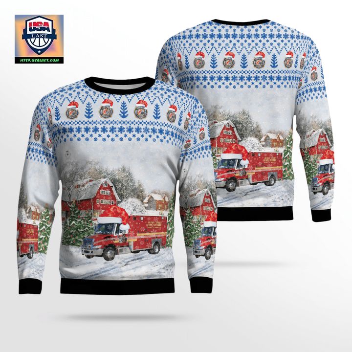 Florida Orange County Fire Rescue Paramedic Christmas Sweater 3D