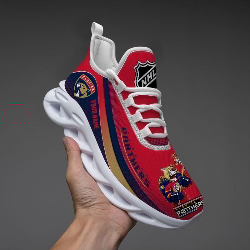 Florida Panthers Max Soul Shoes Sneakers for Men And Women – NFL Football Fan Shoes, Team Sneakers
