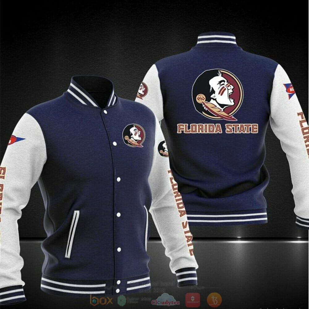 Florida State Seminoles Navy Varsity Baseball Jacket for Men & Women | NCAA Team Fan Gift