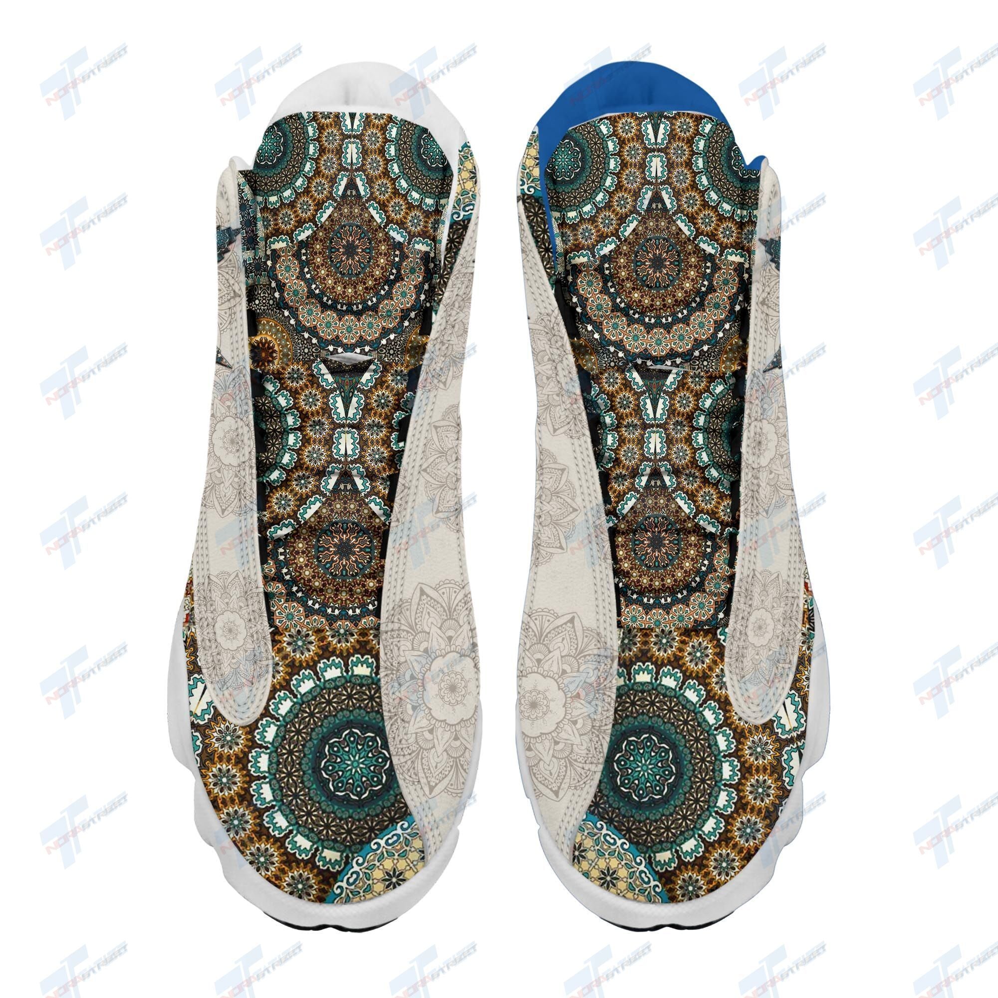 Flower Mandala Canabis JD13 Sneakers Shoes for Men & Women | Stylish Streetwear Shoes - Image 4