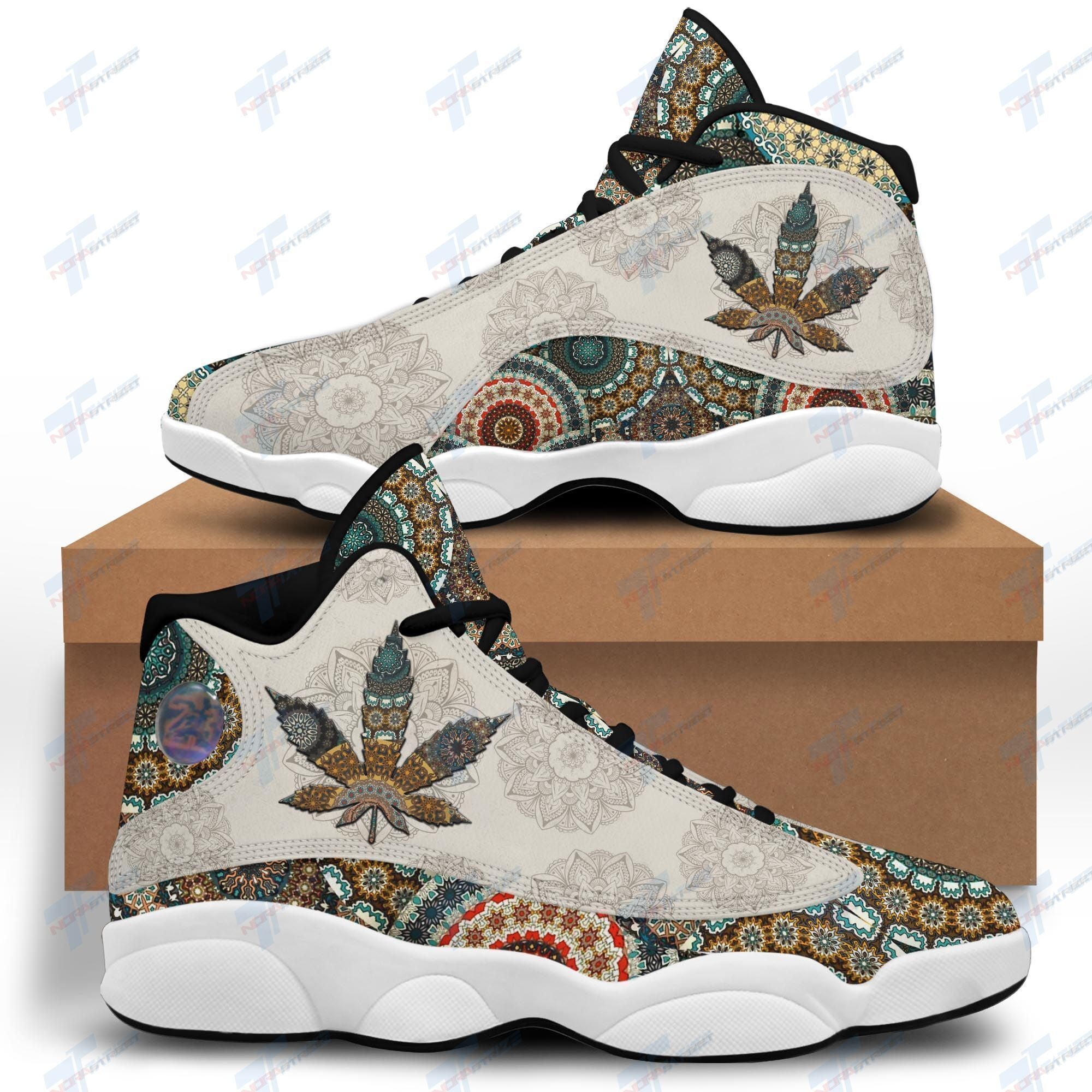 Flower Mandala Canabis JD13 Sneakers Shoes for Men & Women | Stylish Streetwear Shoes