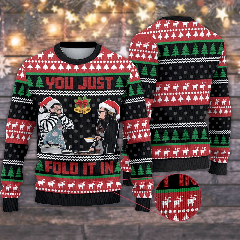 Fold in the Cheese Ugly Christmas Sweater