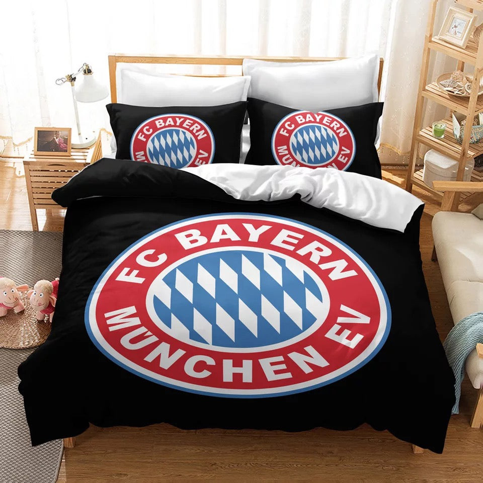 Football Club Duvet Cover Quilt Cover Pillowcase Bedding Set Bed Linen Home Bedroom Decor