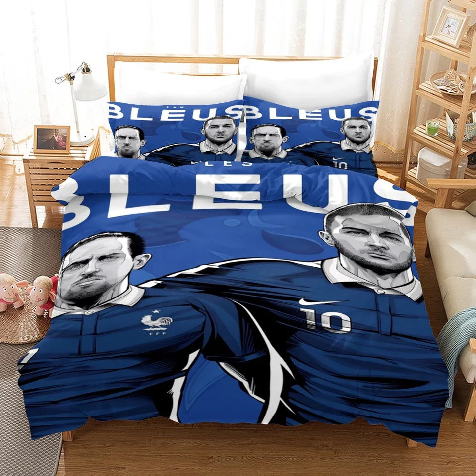 Football Duvet Cover Quilt Cover Pillowcase Bedding Set Bed Linen Home Bedroom Decor