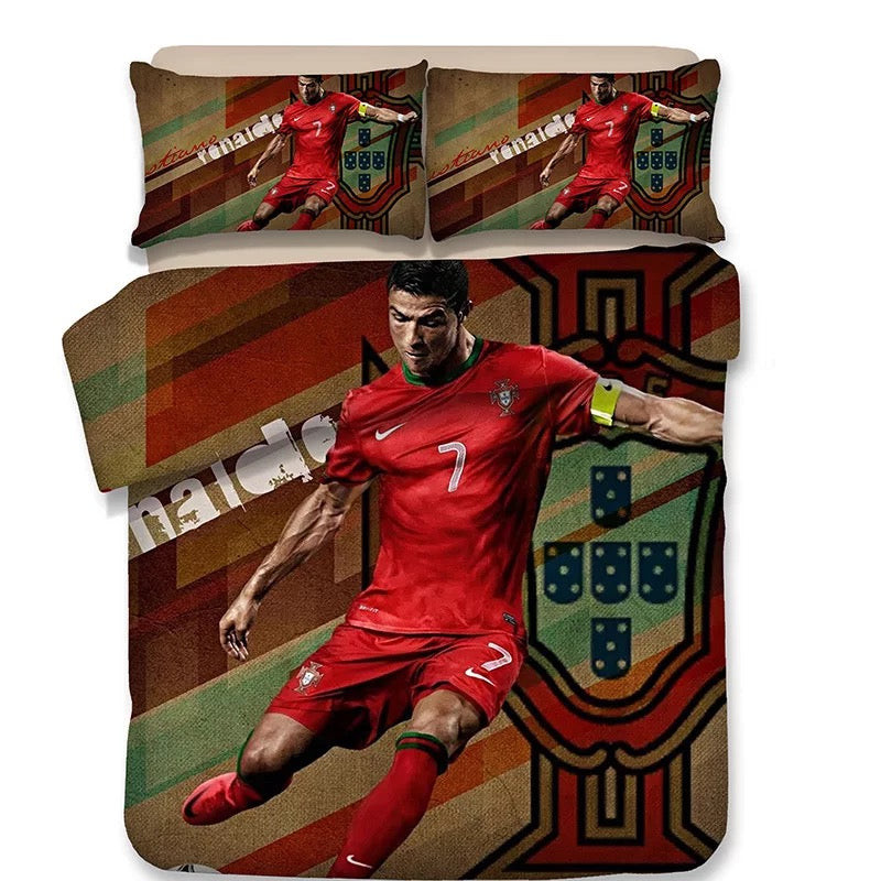 Football Duvet Cover Quilt Cover Pillowcase Bedding Set Bed Linen Home Bedroom Decor