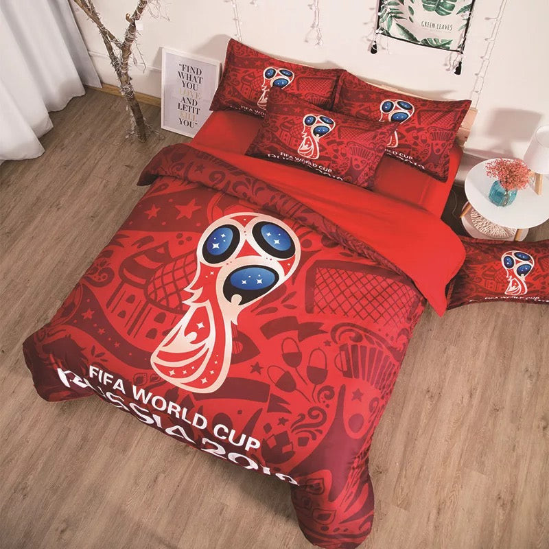 Football Duvet Cover Quilt Cover Pillowcase Bedding Set Bed Linen Home Bedroom Decor