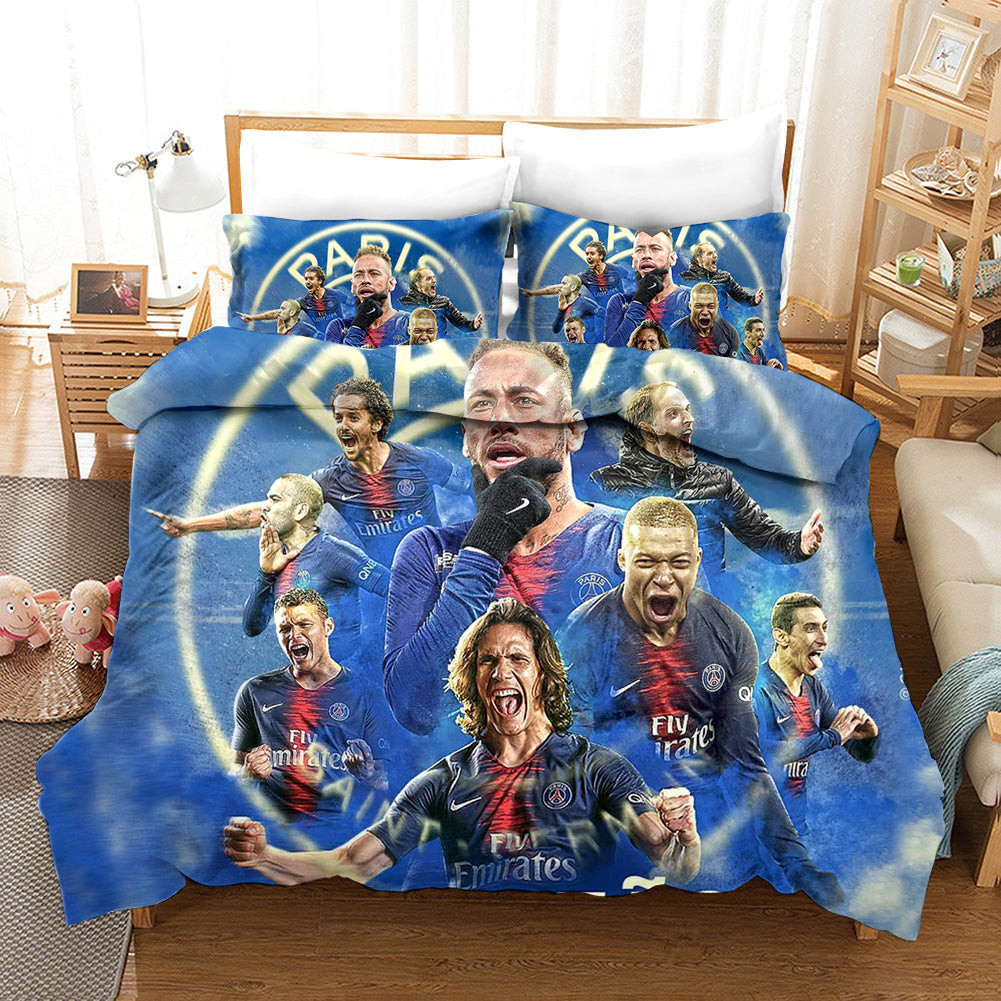 Football League Duvet Cover Quilt Cover Pillowcase Bedding Set Bed Linen Home Bedroom Decor