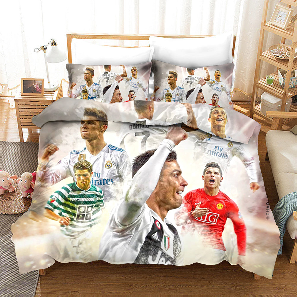 Football League Duvet Cover Quilt Cover Pillowcase Bedding Set Bed Linen Home Bedroom Decor