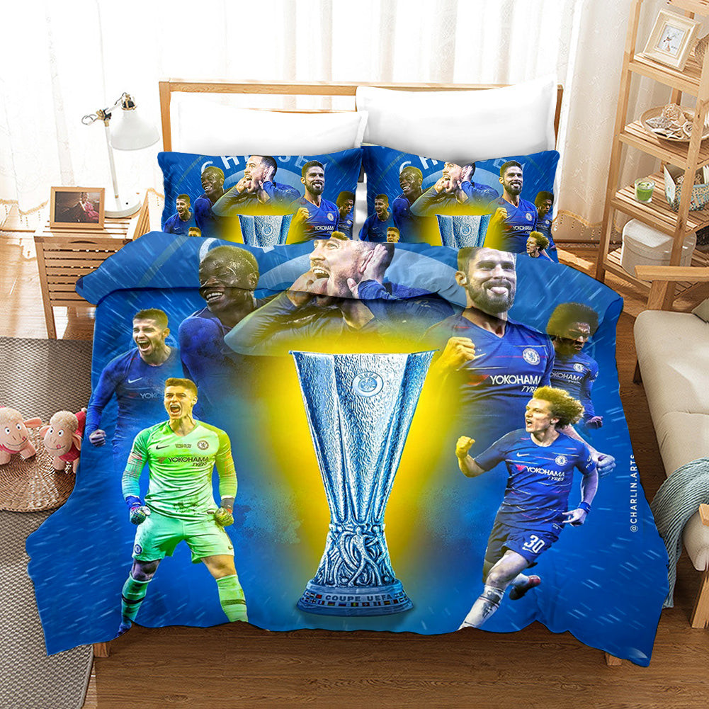 Football League Duvet Cover Quilt Cover Pillowcase Bedding Set Bed Linen Home Bedroom Decor