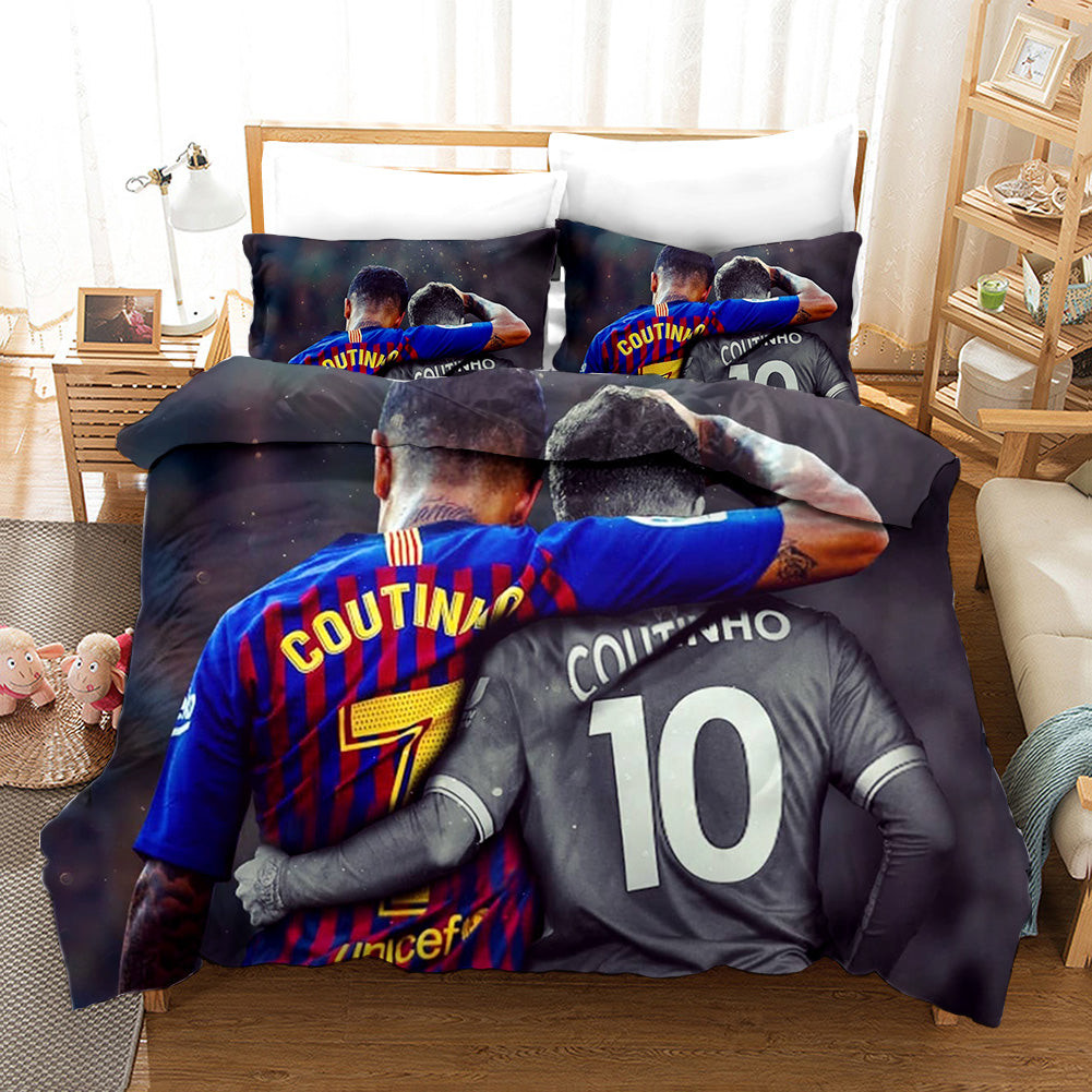 Football League Duvet Cover Quilt Cover Pillowcase Bedding Set Bed Linen Home Bedroom Decor