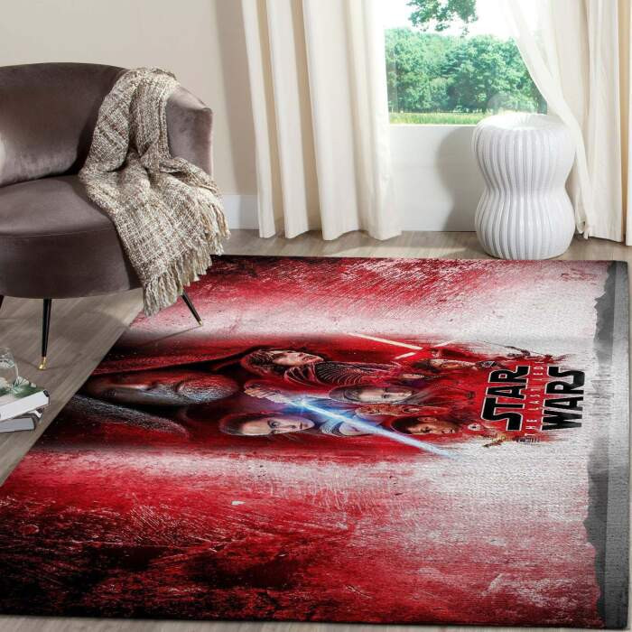 Force Awakens Star Wars Superhero 3D Rectangle Area Rug – Full Print Carpet For Living Room & Bedroom Home Decor
