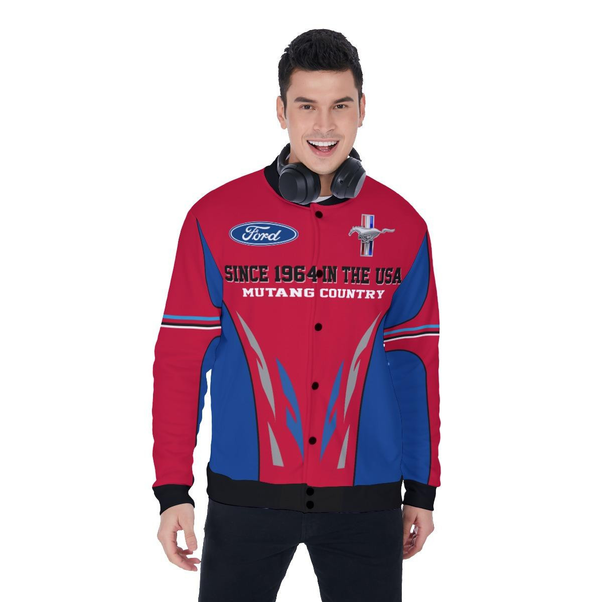 Ford Mustang 1964 Baseball Jacket for Men & Women | Vehicle Brand Fan Gift