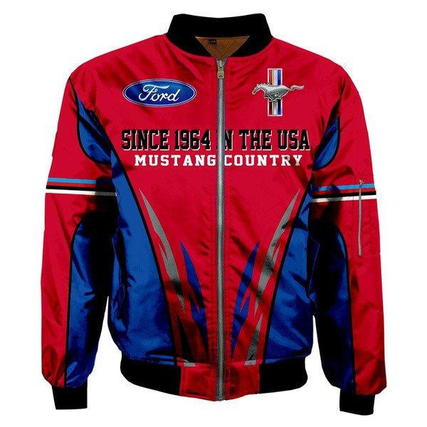 Ford Mustang 1964 Legend Bomber Jacket | Automotive Jacket for Men & Women | Car Fan Gift