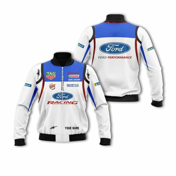 Ford Racing Tag Heuer Sparco Bomber Jacket | Motorsport Racing Jacket for Men & Women | Racing Fan Gift