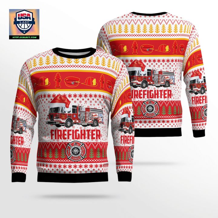 Fort Myers Lee County Florida Iona McGregor Fire Protection Rescue Service District Christmas Sweater 3D