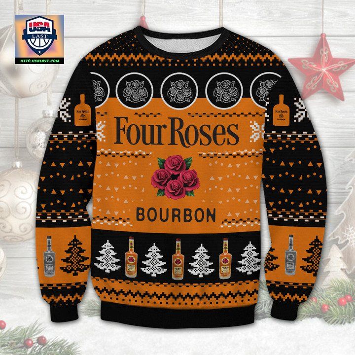 Four Roses Bourbon Ugly Christmas Sweater
