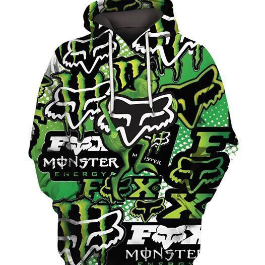 Fox Racing 3D All Over Print Hoodie & Zip Hoodie