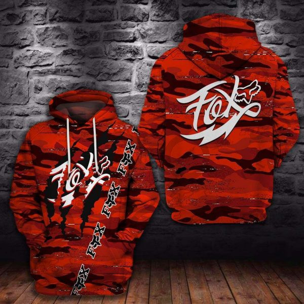 Fox Racing 3D All Over Print Hoodie & Zip Hoodie