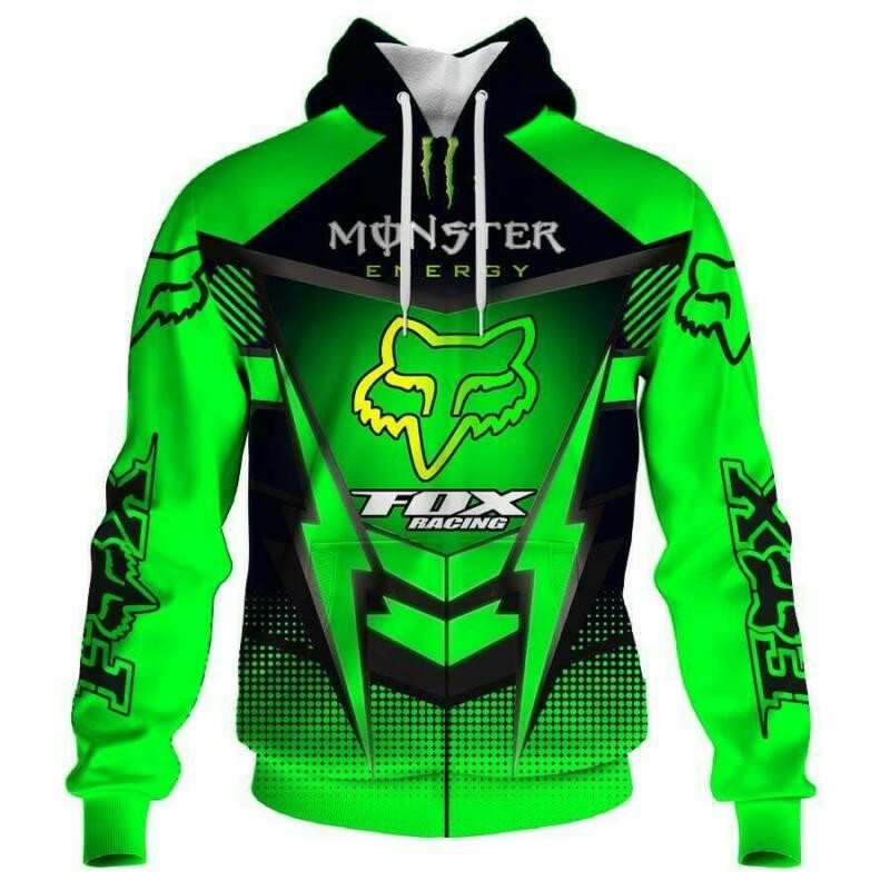 Fox Racing 3D All Over Print Hoodie & Zip Hoodie