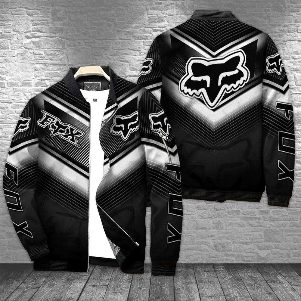 Fox Racing Black Bomber Jacket | Faith Inspired Jacket for Men & Women | Faith Gift