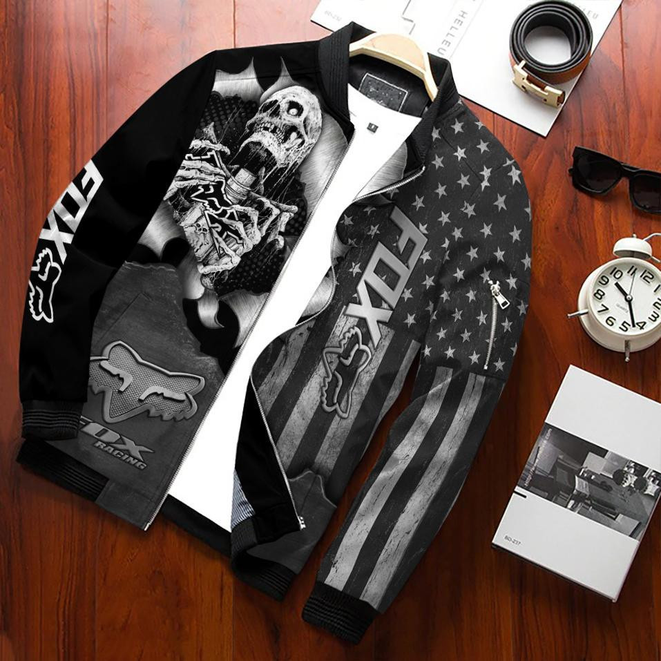 Fox Racing Bomber Jacket | Streetwear Jacket for Men & Women | Fan Gift