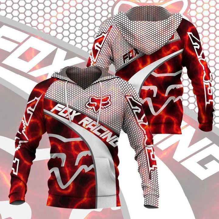 Fox Racing Red 3D All Over Print Hoodie & Zip Hoodie
