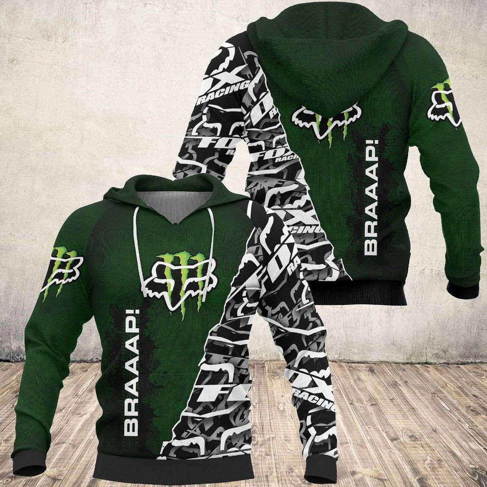 Fox Racing Scr 3D All Over Print Hoodie & Zip Hoodie