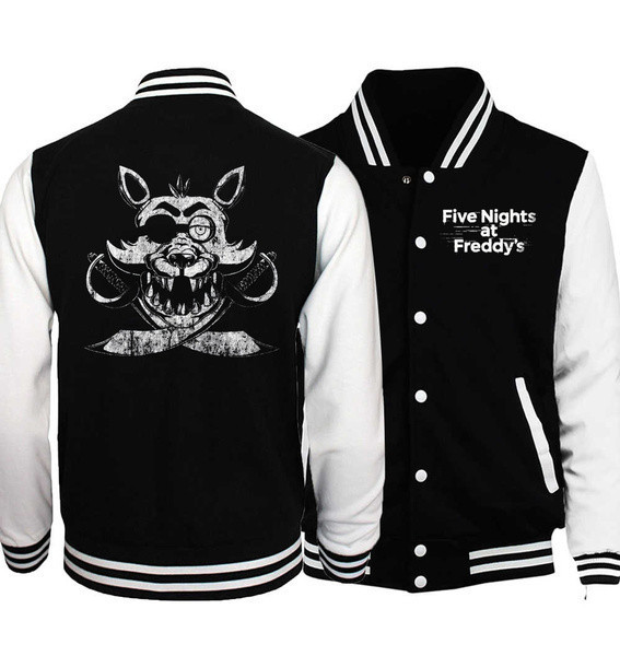 Foxy Five Nights At Freddy's Baseball Jacket for Men & Women | Game Fan Gift