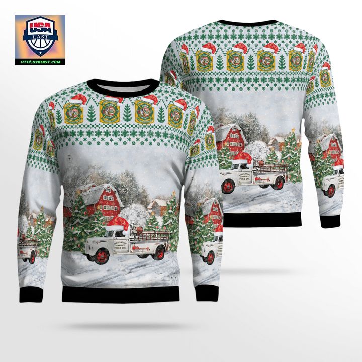 Franklintown York County Pennsylvania Franklintown Community Fire Co Christmas Sweater 3D