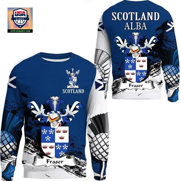Fraser Scottish Family Crest Scotland Special Sweater 