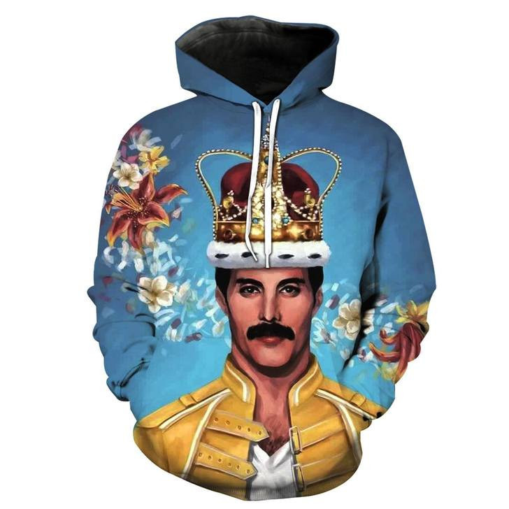 Freddie Mercury 3D All Over Print Hoodie & Zip Hoodie