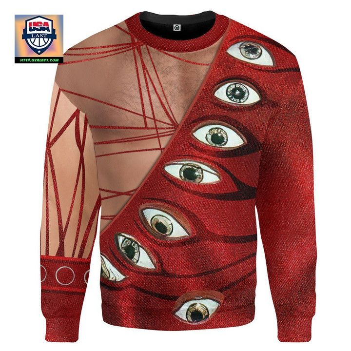 Freddie Mercury Eyeball Suit Custom Sweater Apparel