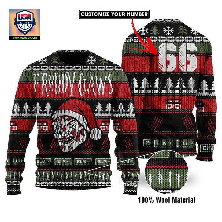 Freddy Claws Custom Number Sweater Sweater