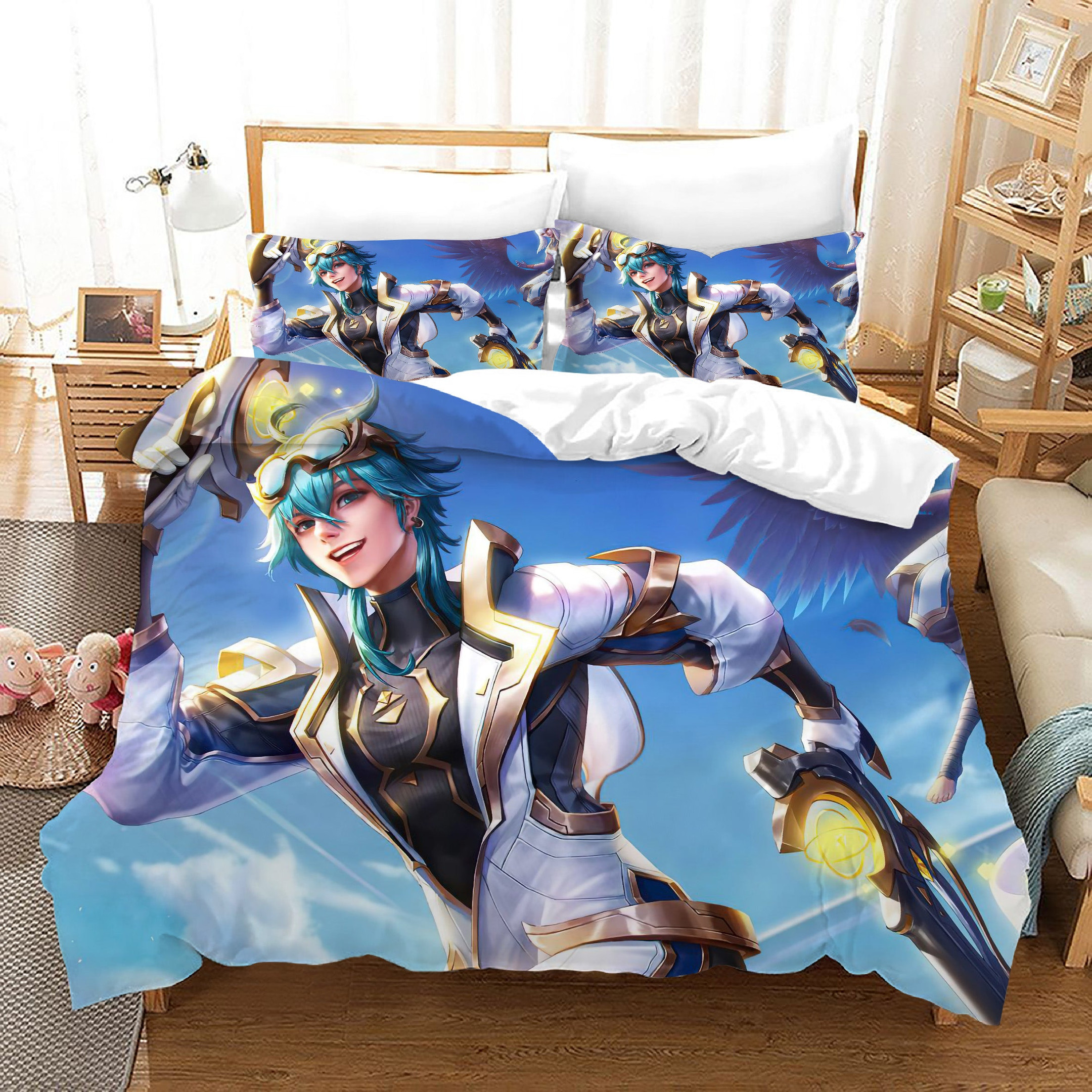 Free Fire  Duvet Cover Quilt Cover Pillowcase Bedding Set Bed Linen Home Bedroom Decor