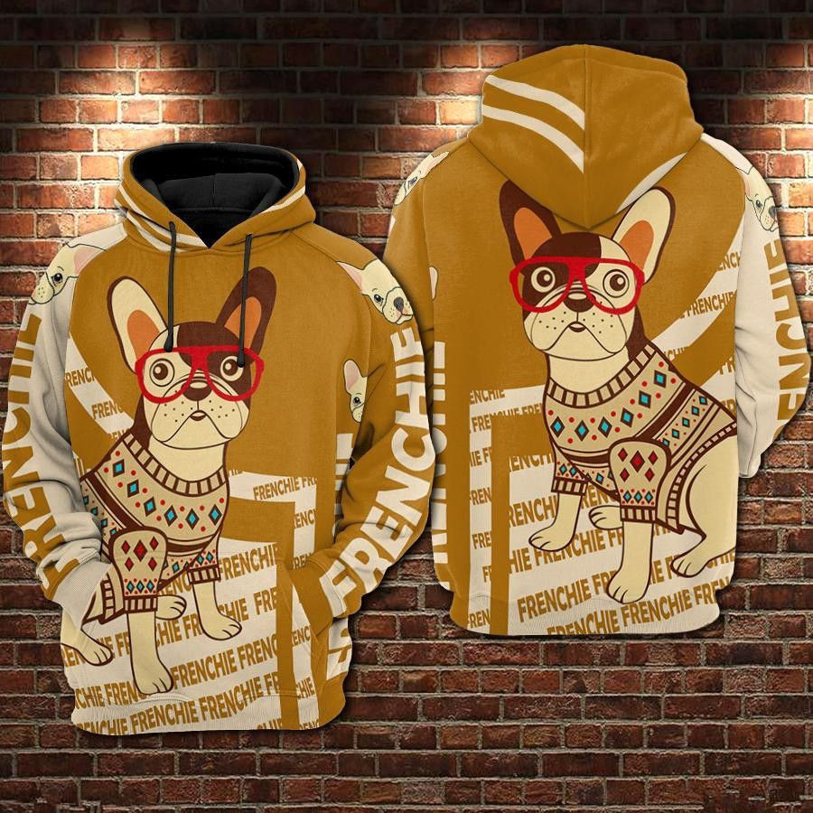 FRENCHIE 3D All Over Print Hoodie & Zip Hoodie