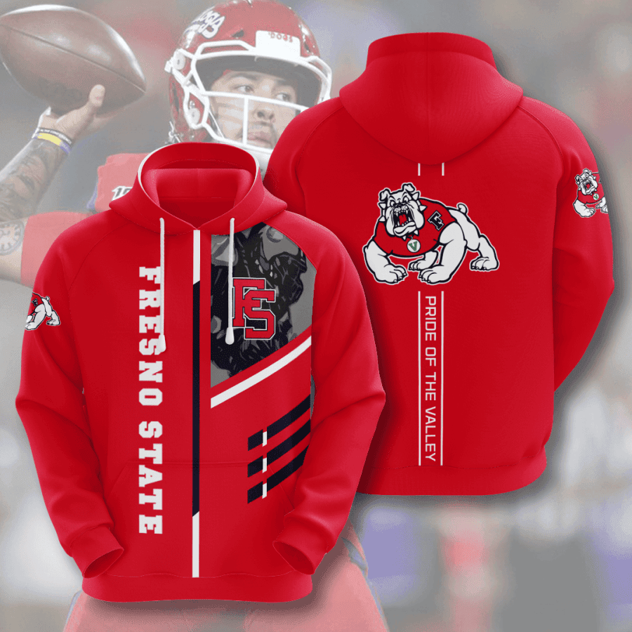 Fresno State American Football 3D All Over Print Hoodie & Zip Hoodie