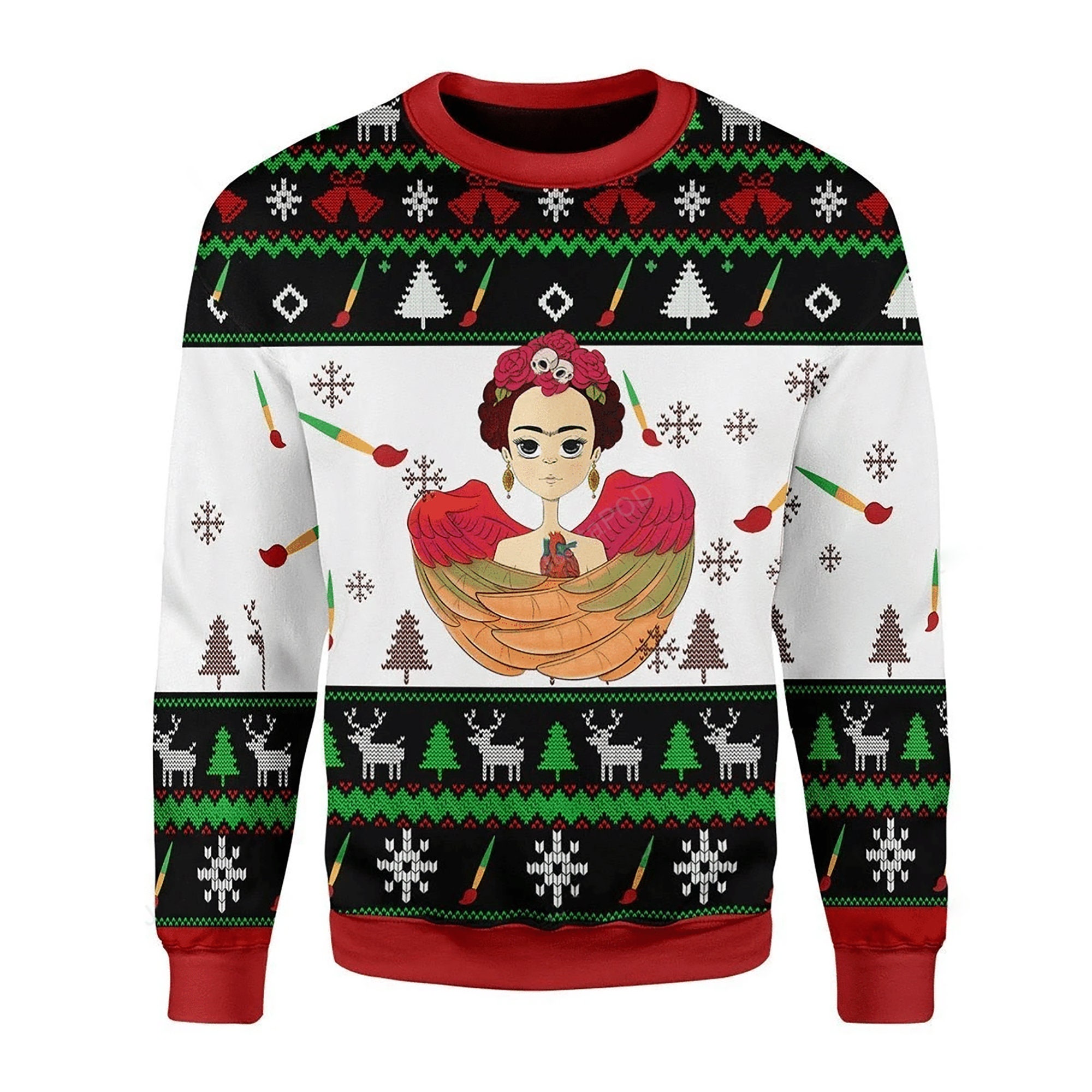 Frida Kahlo Ugly Christmas Sweater