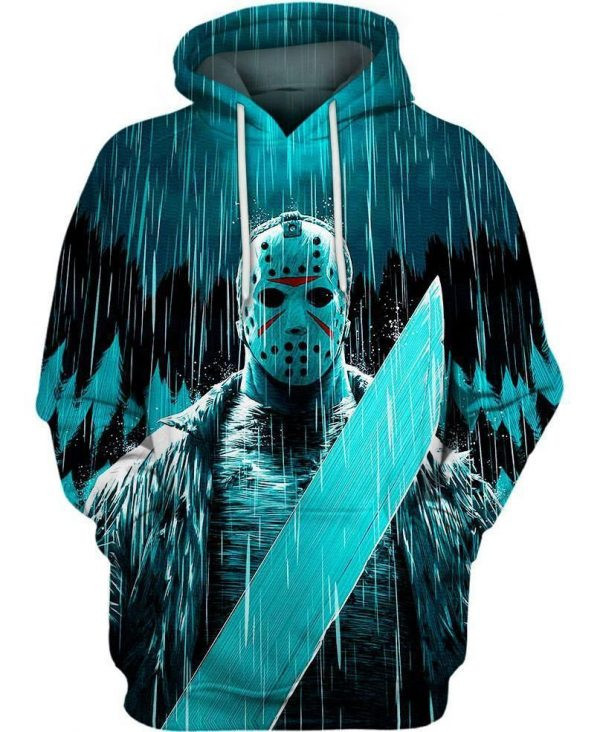 Friday The 13Th Jason Voorhees Art 3D All Over Print Hoodie & Zip Hoodie