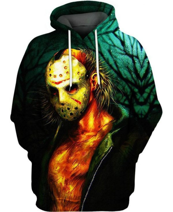 Friday The 13th Jason Voorhees Hockey Mask 3D All Over Print Hoodie & Zip Hoodie